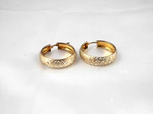 Pendientes de aro de plata esterlina - corte diamante tejido mamá Jordan - 2 g - Imagen 1 de 6