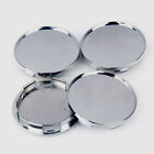 4Pcs 68mm Universal Car Wheel Center Hub Caps Covers Set Chrome Silver 