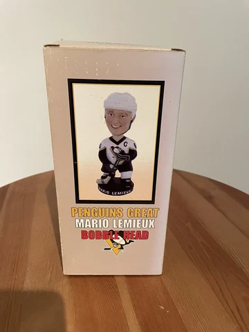 Pittsburgh Penguins Great Mario Lemieux Bobblehead New in Box SGA 2001 Cover