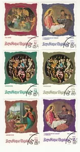 Togo 1969. Religious Paintings Tintoretto, Velazquez, El Greco Botticelli CTO OG - Picture 1 of 1