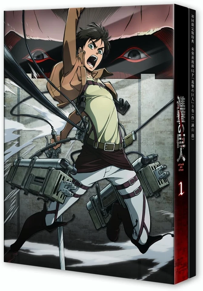 Attack on TITAN 1 Blu-ray Initial Benefit Unpublished Manga 65p Japan IMPORT