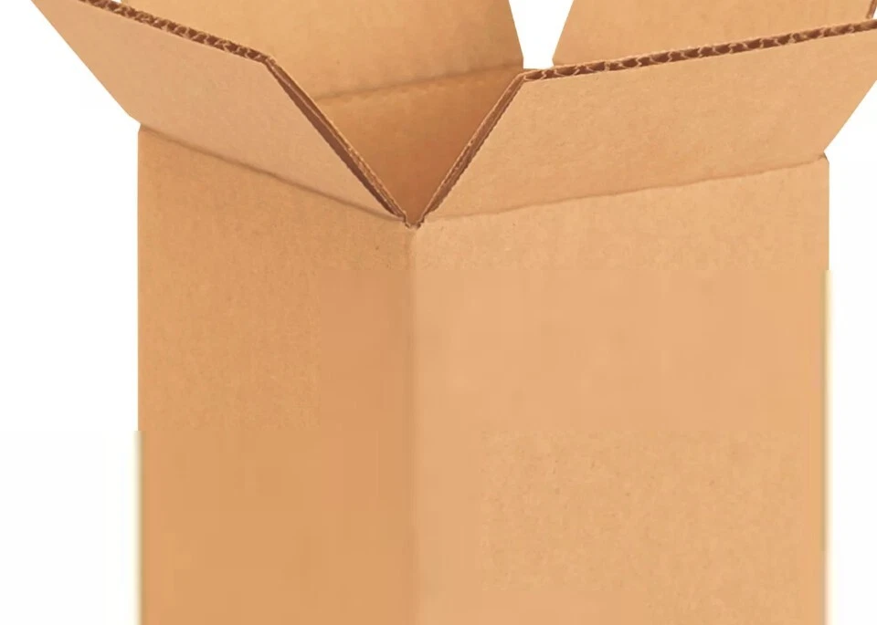 10 count 4 x 4 x 6 Cube Shipping Boxes Uline S-4881 Boxes Small Items - Image 1 of 1