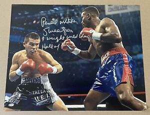 Pernell Whitaker 16x20 With 3 Inscriptions - Bent Corners See Pictures