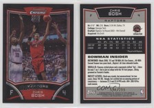 2008-09 Bowman Draft Picks & Stars Chrome X-Fractor /299 Chris Bosh #4 HOF