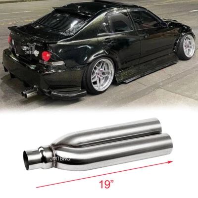 2.5英寸进口双3.0英寸插座19英寸长排气管焊接适用于雷克萨斯IS 300 — 第 1/4 张图片