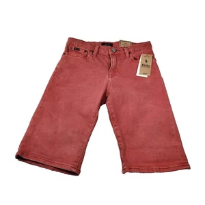 Polo Ralph Lauren Size 12 Slim Shorts Big Boy's classics Red Denim NWT (20) - Picture 1 of 9