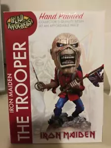 Iron Maiden COLECCIONABLE THE TROOPER Eddie 8" pulgadas HeadKnockers Resin Bobble Head - Imagen 1 de 3