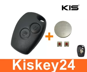 2Tasten Chiave Alloggiamento Set Riparazione per Renault Twingo Clio III Vento - Foto 1 di 3
