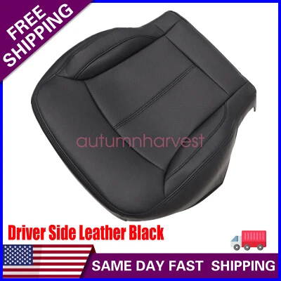 Capa de assento preta ébano couro inferior motorista 2010-2013 para Buick LaCrosse - Imagem 1 de 4