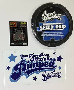 West Coast Customs 3 Pc Automotive Gift Set Steering Wheel Cover Decal and more - Picture 1 of 1