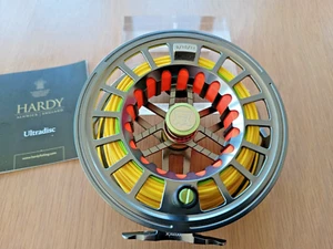 HARDY LA 10000 9/10/11 Fly Reel + WF9 SPEY LINE READY TO USE MINT (not able) new - Picture 1 of 6