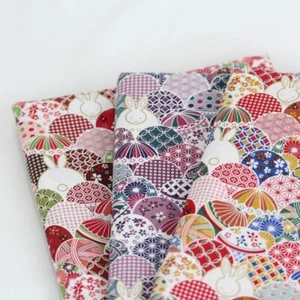 Retro Floral Japanese Fabric Cotton Yukata Kimono Haori Curtain Craft Sewing Bag - Picture 1 of 10