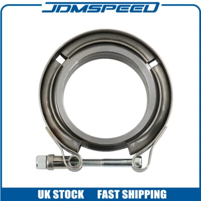JDMSPEED 2.5" inch 63mm V Band Vband Clamp Stainless Steel Flange Turbo Exhaust Downpipe