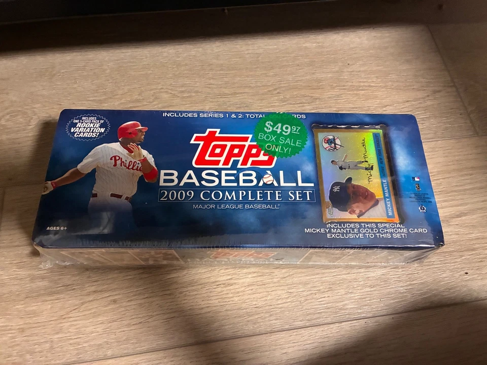 TOPPS БЕЙСБОЛ 2009 ПОЛНЫЙ КОМПЛЕКТ С МИККИ МАНТИИ ЗОЛОТОЙ РЕФРАКТОР И 5 НОВИЧОК - Изображение 1 из 1