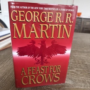 George RR Martin A Feast For Crows Game of Thrones 4 1st Edition 1st Print HC/DJ - Imagen 1 de 8
