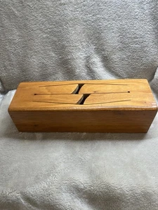 Vintage 2 Noten Holzschlitz Zungentrommel Holzinstrument - Bild 1 von 7