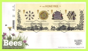 G.B. 2015 Bees Barcode M/S on Royal Mail First Day Cover, St. Bees - Picture 1 of 1