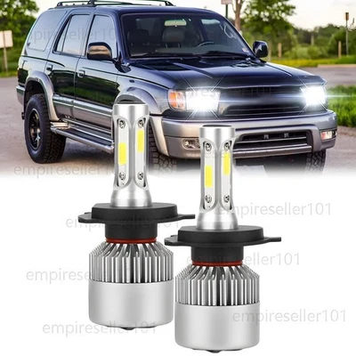 For Toyota 4Runner 1996-2002 LED Headlight Kit H4 9003 6000K High/Low Beam Bulbs - Image 1 of 4