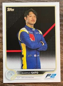 Marino Sato Portrait #80 Virtuosi F2 - 2022 Topps Formula 1 F1 Flagship Card - Bild 1 von 2