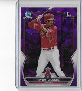 2023 Bowman Chrome Purple Sapphire Randy De Jesus RC 2/25 - Bild 1 von 1