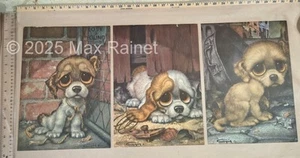 Big Sad Eyes Pity Puppy 3 VINTAGE Kunstdruck (1960) GIG Goodenow GIA Wende DACNY - Bild 1 von 18