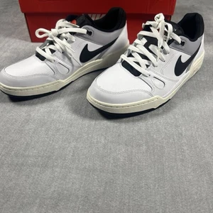 Herren 10 Nike Full Force Niedrig Weiß Schwarz Zinn Segel Lifestyle Schuhe FB1362-101 - Bild 1 von 9