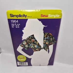 UNCUT! Tie it Up T-Shirt Sewing Pattern by Simplicity Sew Simple, 1964, Sz 10-22 - Picture 1 of 2