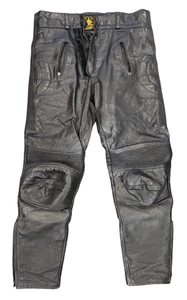 SDS LION Biker Leder Motorradhose Hose 34x40 schwarz - C82 O794 - Bild 1 von 10