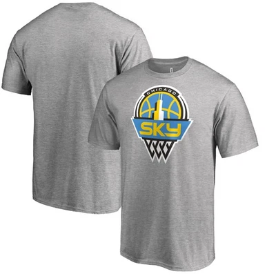 Men's Heathered Gray Chicago Sky Primary Logo T-Shirt - Image 1 of 3