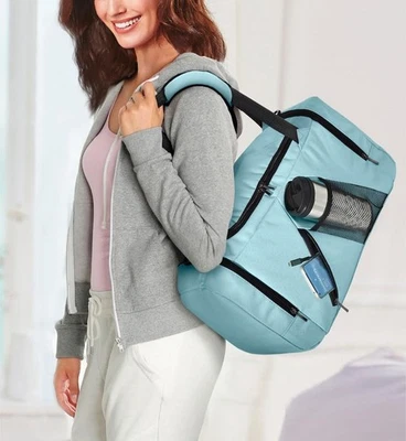 Freizeitset Sporttasche Reisetasche inkl. 2 Handtücher bleu NEU - Bild 1 von 2