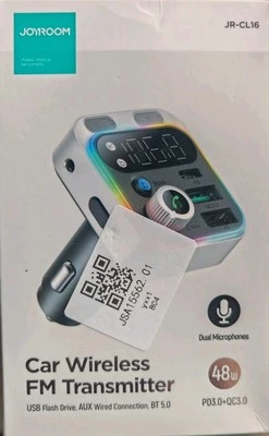 FM Transmitter Auto KFZ Radio Adapter USB Bluetooth 5.3 USB-C Ladegerät Handy - Bild 1 von 3