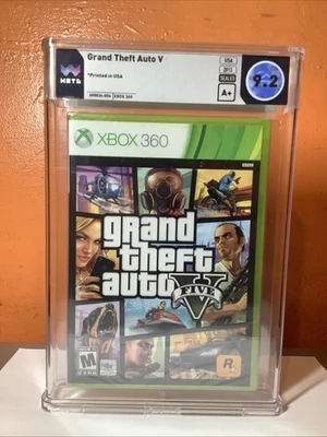 GRAND THEFT AUTO V MICROSOFT XBOX 360 FIRST PRINT NEW SEALED WATA GRADED 9.2 A+ - Image 1 of 4