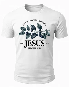Charlie Kirk Freedom Christian Tribute USA American Patriotic T-Shirt - Picture 1 of 3