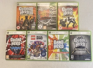 Guitar Hero & Rockband 7 Games Bundle , Xbox 360, VGC-Metallica/ Van Halen!!🤘🎸 - Picture 1 of 12