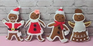 2023 Target Wondershop 4Stoffe Lebkuchenmann Mädchen Christbaumschmuck NEU - Bild 1 von 6