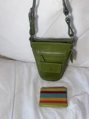 Latico Leather bucket bag with wallet green - Image 1 of 4