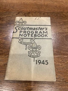 Cuaderno del programa Boy Scout Scoutmasters 1945 BSA - Imagen 1 de 6