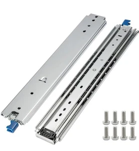 Scorrevoli per cassetti resistenti capacità di carico 36 pollici 500 libbre estensione completa montaggio laterale  - Foto 1 di 9