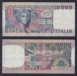 Banconota Italia 50000 lire 1977 P.-107a BB+/VF+ - Imagen 1 de 1