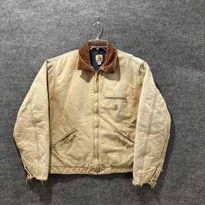 Vintage Carhartt Blanket Lined J001-BRN Brown USA Made Detroit Jacket Men’s XL T - Picture 1 of 24
