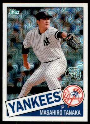 2020 Topps '85 Topps Silver Pack Chrome Series 2 #85TC28 Masahiro Tanaka Insert - Image 1 of 2