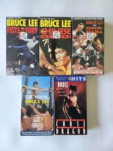 5 Bruce Lee VHS Lot (4 SEALED) | Fists Of Fury + Connection + Curse + Kung Fu - Picture 1 of 9