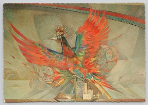 Postcard The Phoenix Bird Mural by Paul Coze - Sky Harbor Airport Arizona - Picture 1 of 2
