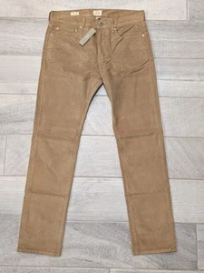 NEW J Crew 484 Slim Fit Corduroy Pants Mens 32x32 Brown Khaki MSRP $98 - Picture 1 of 9
