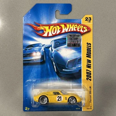 Hot Wheels Factory Sealed 2007 New Models Ferrari 250 LM Yellow Variation - Image 1 of 4