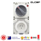 Elcop 3 Pin 15a Switch & Socket 250v Ac Ip66 (3 Year Warranty, Aussie Approved)