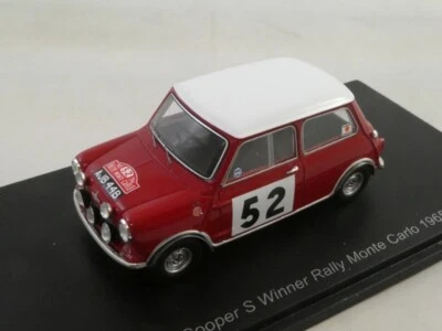 Spark BMC Cooper S #52 Makinen winner Rally Monte Carlo 1965 1/43 S1193 - Immagine 1 di 3