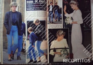 CLIPPINGS H 2490 LADY DI DIANA DE GALES sarah ferguson ELIZABETH II ANA - Picture 1 of 5