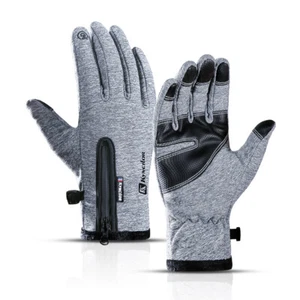Men Women Winter Windproof Gloves Waterproof Thermal Touch Screen Gloves Mittens - Picture 1 of 16
