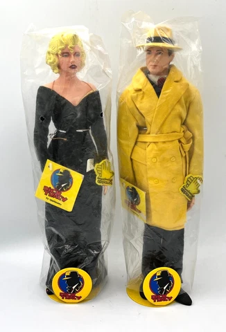 DICK TRACY Beatty & BREATHLESS MAHONEY Madonna 14" Doll Figure Applause Lot VTG Cover